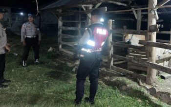 Polsek Sekotong Perketat Pengawasan Wilayah, Pastikan Kandang Ternak Warga Aman dari Kriminalitas