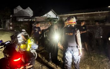 Cegah Kriminalitas 3C, Sat Samapta Polres Lombok Barat Intensifkan Patroli Malam