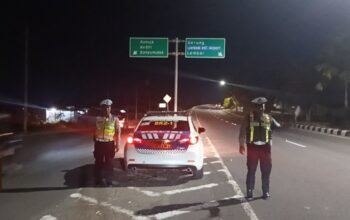 Cegah Balap Liar dan Kriminalitas, Satlantas Polres Lombok Barat Intensifkan Patroli Malam