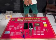 SATRESNARKOBA POLRES DOMPU UNGKAP DUGAAN PEREDARAN SABU, AMANKAN SEORANG PRIA BESERTA BARANG BUKTI 6,39 GRAM