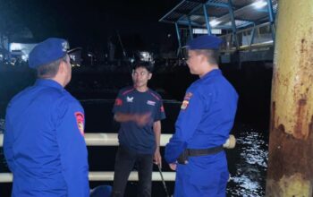 Sat Polairud Polres Lombok Utara Gelar Patroli Dialogis di Pelabuhan Bangsal