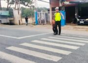 Tekan Angka Kecelakaan dan Wujudkan Kamseltibcar Satlantas Polres Bima Kabupaten Gelar Gatur Rawan Pagi