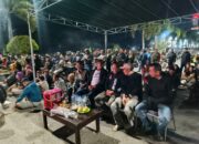 Kapolres Sumbawa Barat Nobar Bersama Masyarakat di Alun-Alun KTC