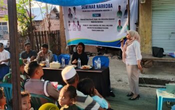 Kanit Binmas Polsek Bolo Jadi Pemateri Sosialisasi Bahaya Yang di Selenggarakan Oleh KKN Universitas Muhammadiyah Bima