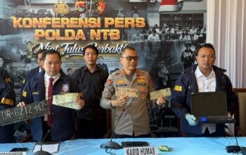Ditreskrimum Polda NTB Tangkap 4 Tersangka Jaringan Pembuat STNK Palsu