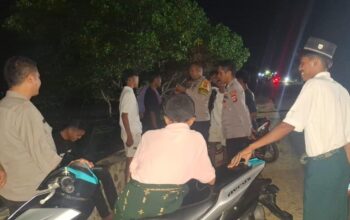 Menekankan Potensi Kejahatan dan Jaga Kondusifitas Wilayah, Polsek Soromandi Gelar Patroli Strong Point Rinjani Presisi