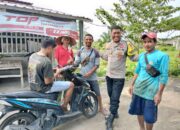 Bhabinkamtibmas Desa Bagik Papan Ajak Warga Jaga Kamtibmas dan Dukung Program Ketahanan Pangan
