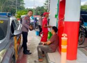 Polsek Batukliang Gelar Patroli Dialogis di SPBU, Cegah Penimbunan BBM