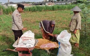 Dorong Kemandirian Pangan di Lombok Barat, Bhabinkamtibmas Karang Bongkot Sambangi Warga