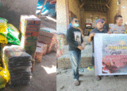 Bhabinkamtibmas Desa Bagik Papan Salurkan Bantuan dari Kapolres Lombok Timur untuk Korban Kebakaran Rumah Adat di Sade