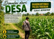 Dukung Program ASTACITA, Bhabinkamtibmas Desa Parangbatu Polsek Parengan Polresta Tuban laksanakan sambang tanaman Jagung Di Desa Parangbatu Kec. Parengan