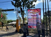 Sambut HUT RI ke-81, Jajaran Polsek Lape Gelar Korve Bersama dan Pasang Umbul-Umbul di Mako