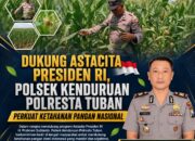 Dukung Astacita Presiden RI, Polsek Kenduruan Polresta Tuban Perkuat Ketahanan Pangan Nasional