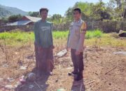BHABINKAMTIBMAS MADAPRAMA SAMBANG PETANI BAWANG, IMBAU PAGARI LAHAN DAN DUKUNG PENINGKATAN HASIL PANEN