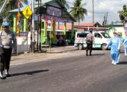 Kapolsek Alas Barat Pimpin Langsung Pengamanan Lomba Gerak Jalan 162 Regu Tingkat SMA, Instansi, dan Umum