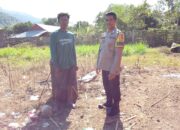 BHABINKAMTIBMAS MADAPRAMA SAMBANG PETANI BAWANG, IMBAU PAGARI LAHAN DAN DUKUNG PENINGKATAN HASIL PANEN