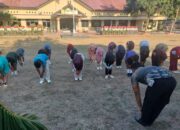 Sambut HUT Lalulintas Bhayangkara Ke-71, Satlantas Polres Bima Kabupaten Latih PBB Polisi Cilik