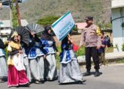 Bhabinkamtibmas Amankan Apel Tahunan dan Pawai Khutbatul ‘Arsy Pondok Pesantren Al-Ikhlas