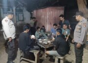 Patroli Dialogis Malam Hari, Polsek Sanggar Edukasi Warga Jaga Kondusifitas Kamtibmas
