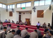 Perkuat Iman dan Mental Personel, Polres Bima Kota Rutin Gelar Binrohtal