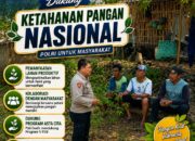 DEMI DUKUNG PROGRAM KETAHANAN PANGAN, ANGGOTA POLSEK KEREK SILATURAHMI DENGAN KELOMPOK TANI