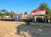 Polres Bima Kabupaten Menggelar Apel kesiap siagaan pengamanan aksi unjuk rasa, antisipasi kontinjensi, dan penanganan karhutla