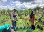 Dukung Ketahanan Pangan Desa, Bhabinkamtibmas Desa Marga Karya Sambangi Warga Pengelola Pekarangan Bergizi