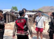 Jaga Kenyamanan Wisatawan, Sat Samapta Polres Sumbawa Barat Patroli di Pantai Kertasari