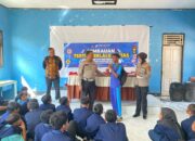 Gelorakan Tertib Berlalu Lintas, Sat Lantas Polres Sumbawa Sambangi Pelajar SMPN 2 Labuhan Badas