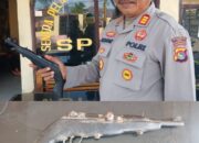 Sadar Kamtibmas, Warga Desa Tente Secara Sukarela Menyerahkan 1 Pucuk Senpira Jenis Pistol Ke Mapolsek Woha