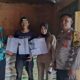 Monitoring Penyaluran Bantuan Beras, Bhabinkamtibmas Polsek Donggo Sampaikan Himbauan Kamtibmas