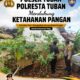Polsek Tuban Dukung Ketahanan Pangan, Pantau Pemanfaatan Lahan Pekarangan Warga