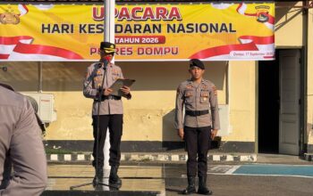 Hari Kesadaran Nasional, Waka Polres Dompu Tekankan Disiplin dan Profesionalisme Personel