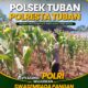 Polsek Tuban Pantau Tanaman Jagung Menjelang Panen, Dukung Ketahanan Pangan Nasional