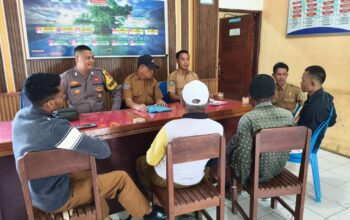 Pererat Silaturahmi Demi Kamtibmas Kondusif, Bhabinkamtibmas Polsubsektor Palibelo Sambangi Kantor Desa Panda