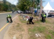 Polresta Loteng Olah TKP Laka Lantas di Kuta Mandalika, Satu WNA Meninggal Dunia.