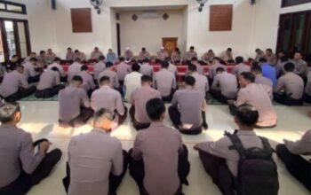 Polres Bima Kota Gelar Binrohtal Rutin, Perkuat Keimanan dan Mental Personel