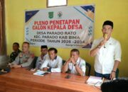 Personel Gabungan Polsek Parado dan Polres Bima Kabupaten sukses amankan rapat pleno penetapan calon kades di wilayah Kecamatan Parado