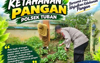 Polsek Tuban Dukung Ketahanan Pangan melalui Pemanfaatan Lahan Pekarangan Produktif