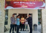 Bhabinkamtibmas Desa Rensing Raya Laksanakan Pengamanan Pendaftaran Bakal Calon Kepala Desa