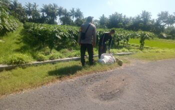Bhabinkamtibmas Mamben Baru Sambangi Warga, Sampaikan Himbauan Karhutla dan Kamtibmas