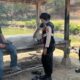 Sambangi Petani di Sebubuk, Sat Samapta Polres Sumbawa Barat Ingatkan Bahaya Karhutla